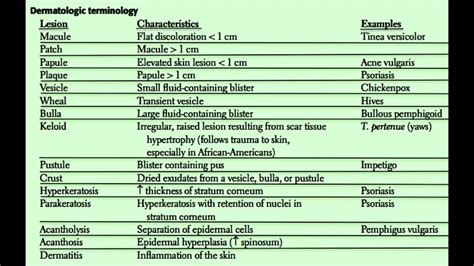 baccarat terminology|dermatology terms and abbreviations.
